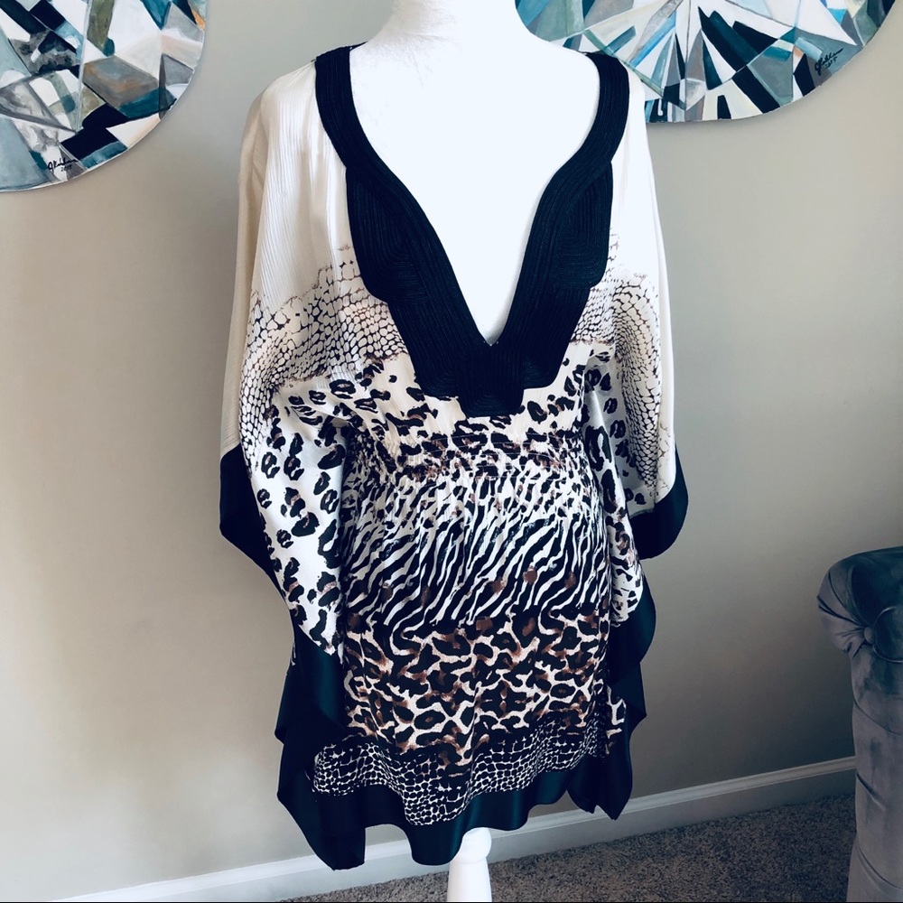 Bebe - Animal Print - Silk - Tunic